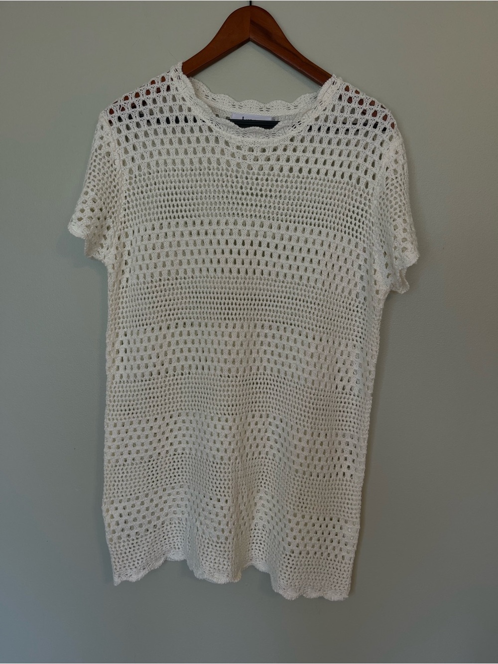 Women’s Cream Crochet Swim Coverup